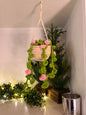 Crocheted Hanging Flower Basket